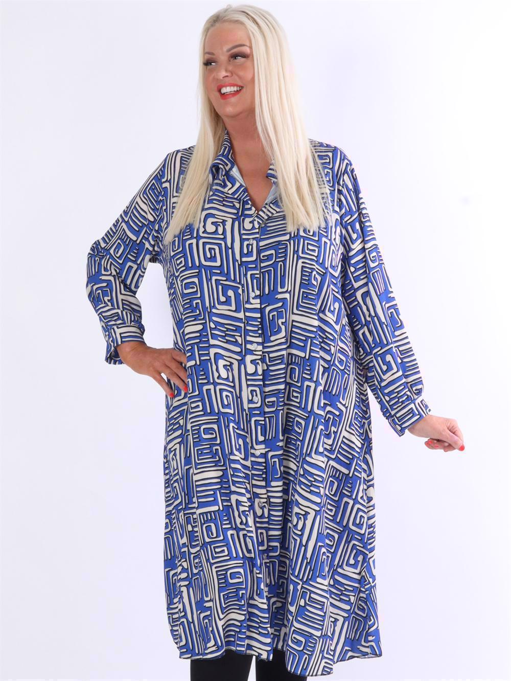 Aviaya - Lang skjortekjole